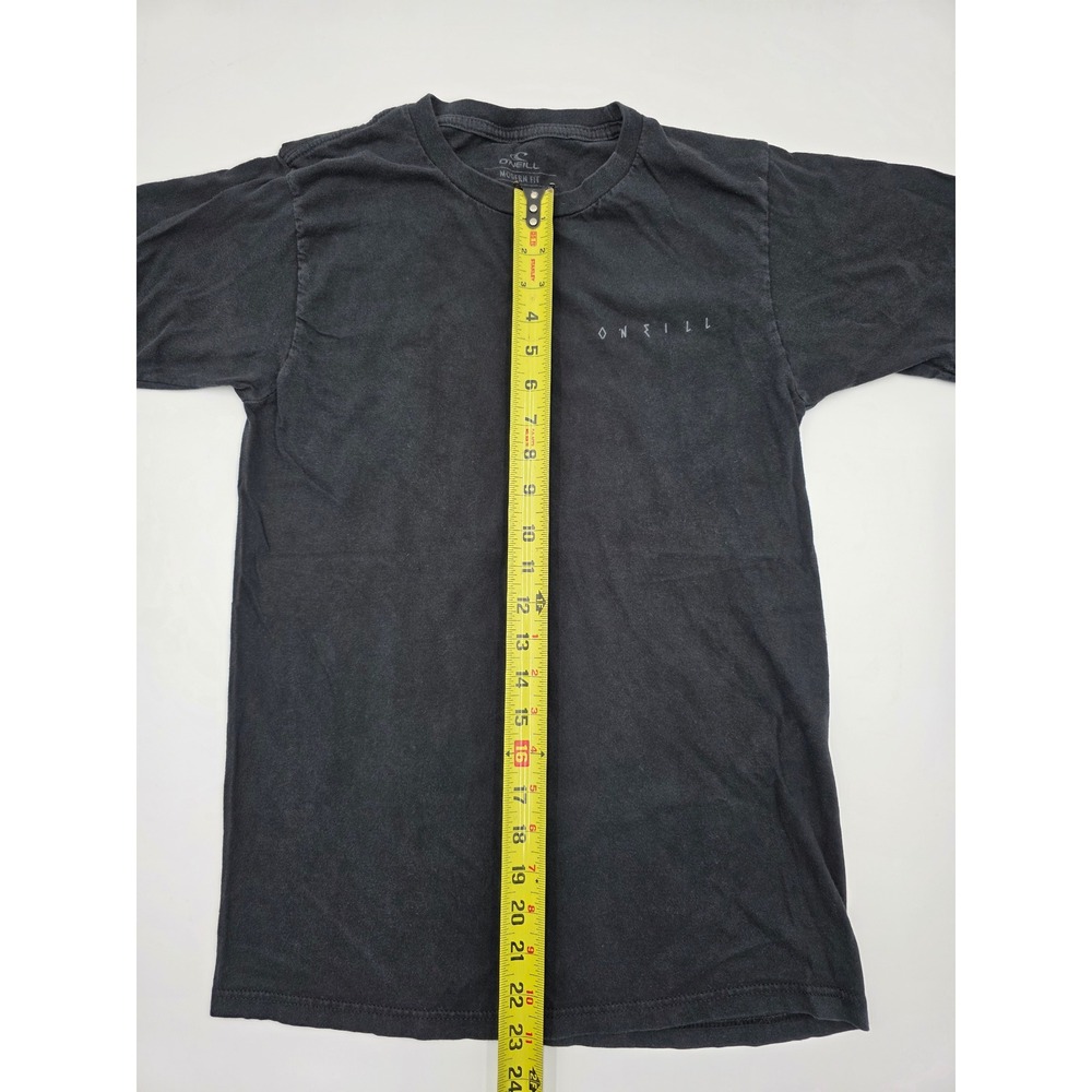ONeill Black Skull Wave Graphic T Shirt Modern Fit Mens Small - Picture 7 of 13
